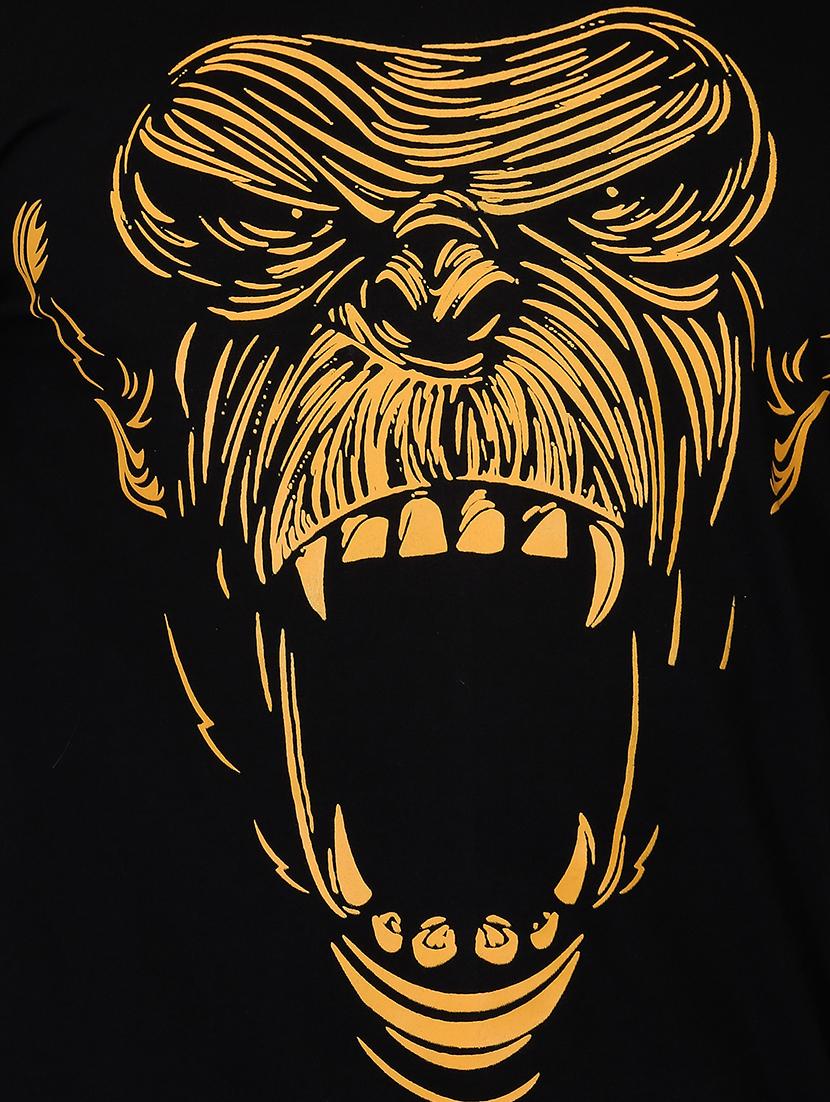 black printed t-shirt - 15977315 - Zoom Image - 4
