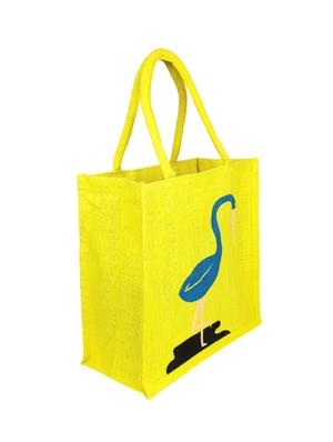 yellow jute messenger shopping bag - 15978525 - Standard Image - 4