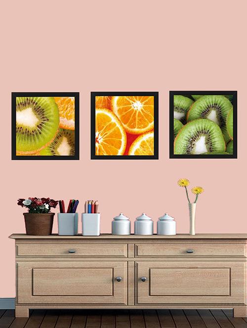 lemon wall painting | digital wall painting (12x12 inch, set of 3) - 15979067 - Standard Image - 1