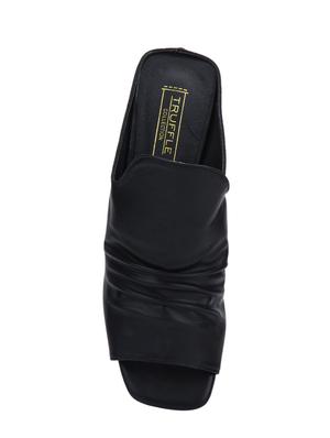 black slip on sandals - 15979179 - Standard Image - 4