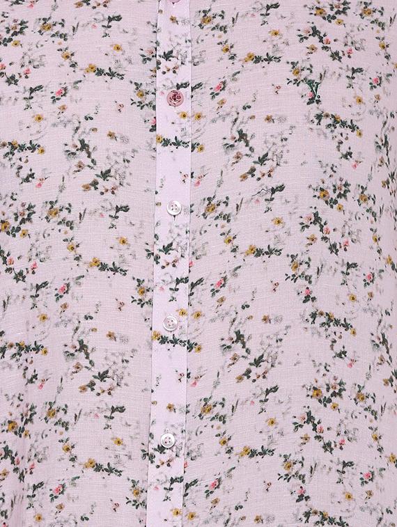 pink floral printed casual shirt - 15982256 - Zoom Image - 4