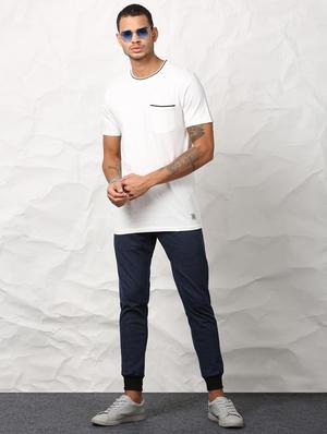 white solid pocket t-shirt - 15982824 - Standard Image - 4