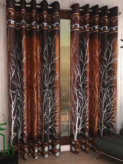 set of 2 polyester door curtains - 15984206 - Standard Image - 1