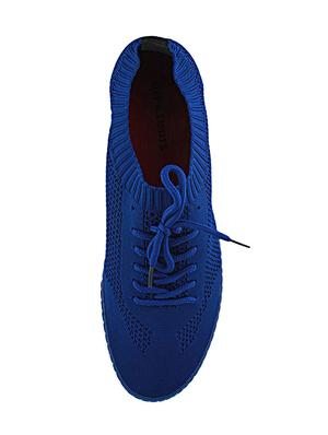 blue Fabric lace up sneakers - 15987824 - Standard Image - 4