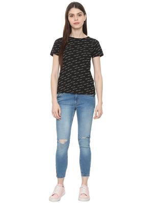 short sleeved quirky texte tee - 15988200 - Standard Image - 4
