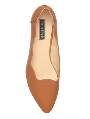 tan faux leather slip on pumps - 15988444 - Standard Image - 4