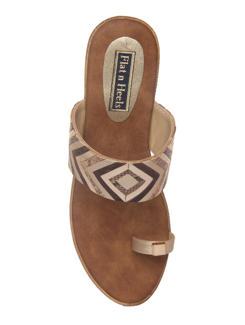gold slip on wedges - 15988461 - Zoom Image - 4