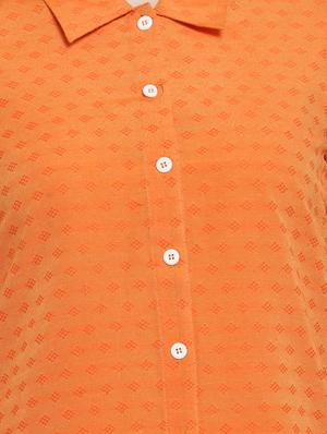 Dobby straight kurta - 15988882 - Standard Image - 4