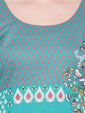 Block printed kurta palazzo set - 15989112 - Standard Image - 4