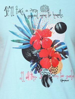 short sleeved graphic print tee - 15996485 - Standard Image - 4