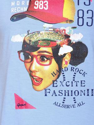 short sleeved graphic print tee - 15996487 - Standard Image - 4