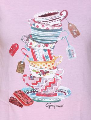 short sleeved graphic print tee - 15996488 - Standard Image - 4