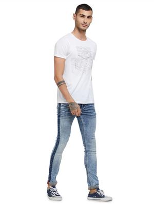 blue cotton washed jeans - 15996933 - Standard Image - 4