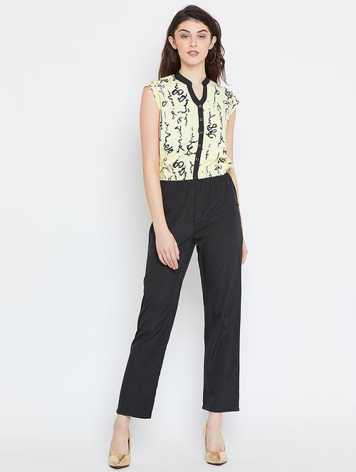 abstract full leg jumpsuit - 15997749 - Standard Image - 1