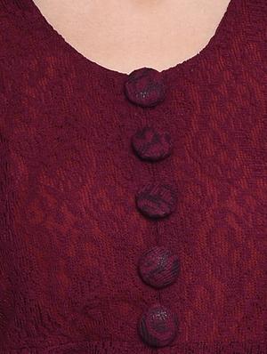 front slit laced tunic - 15997930 - Standard Image - 4