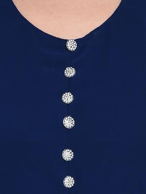 front slit button detail tunic - 15997953 - Standard Image - 4