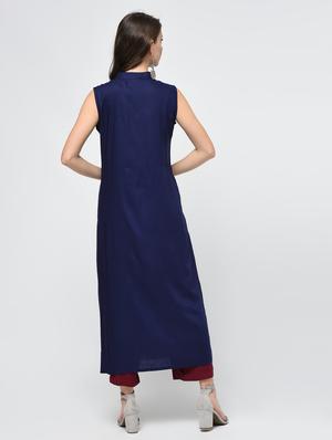 high slit embroidered kurta - 15998125 - Standard Image - 4
