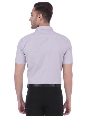 purple polyester blend formal shirt - 15999062 - Standard Image - 4