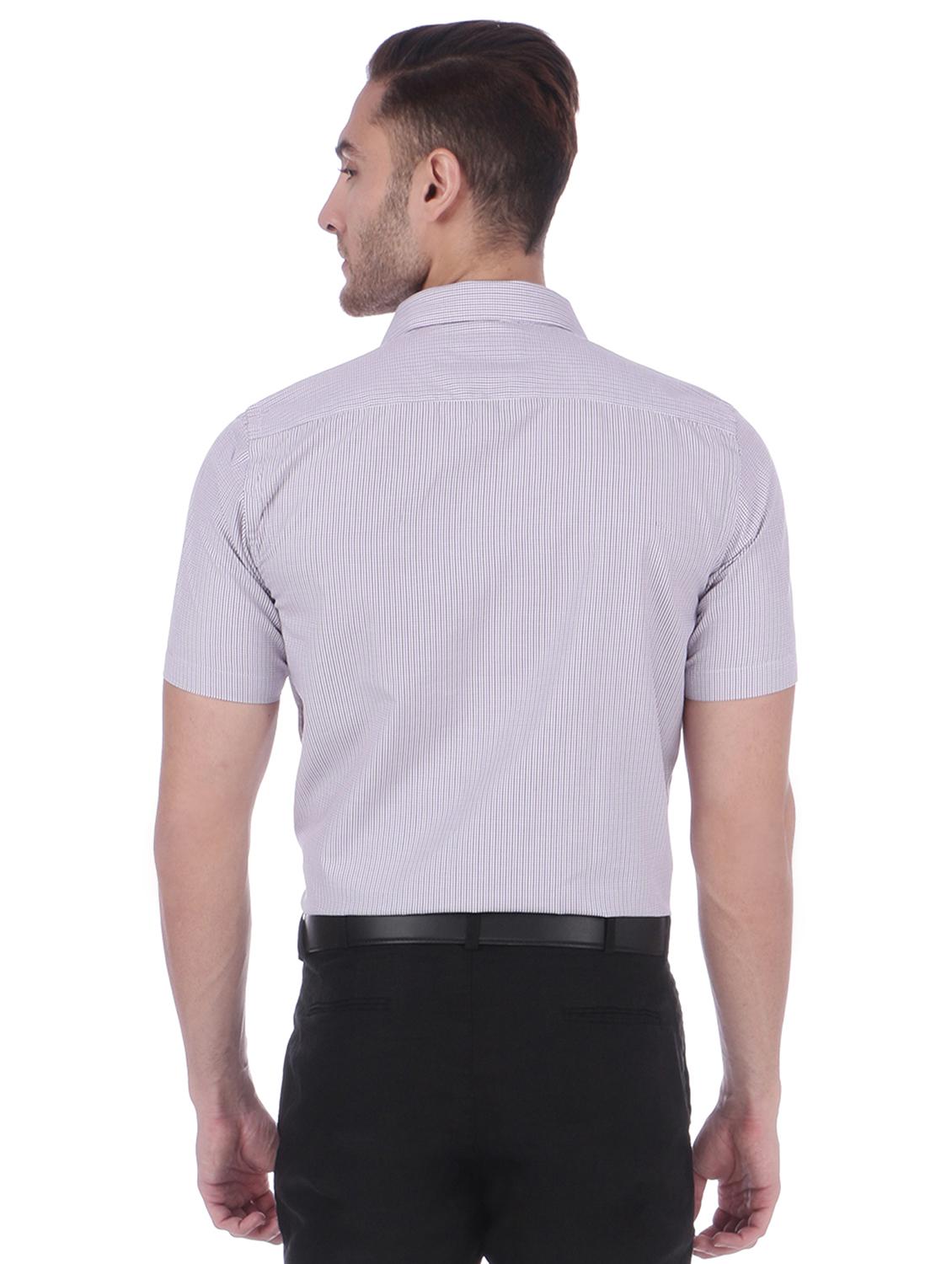 purple polyester blend formal shirt - 15999062 - Zoom Image - 4