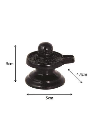 handicrafts paradise metal shiva ling lingam for puja purpose - 2 inch ( golden ) - 15999282 - Standard Image - 4