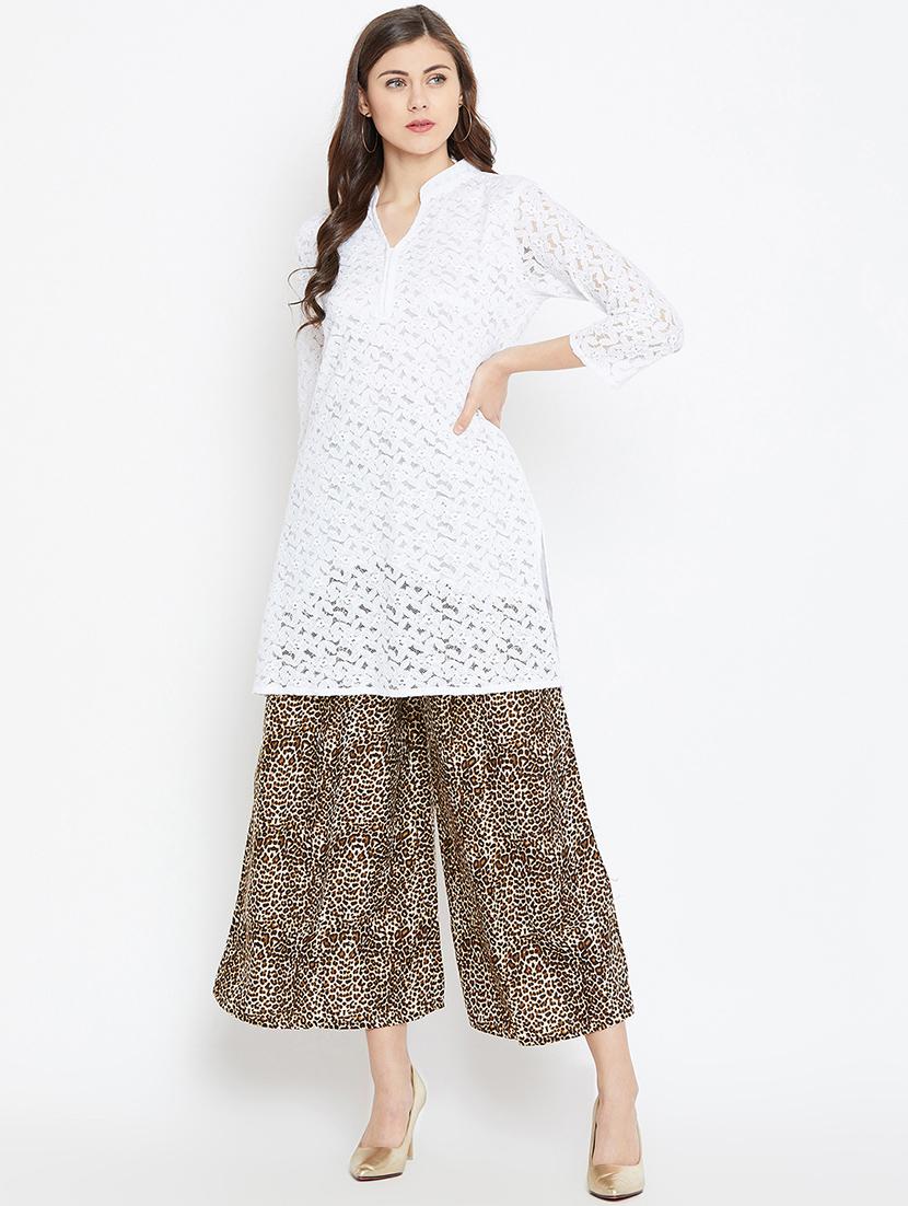 white net straight kurti - 15999438 - Zoom Image - 4