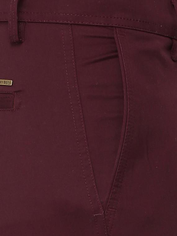 red cotton chinos - 16000843 - Zoom Image - 4