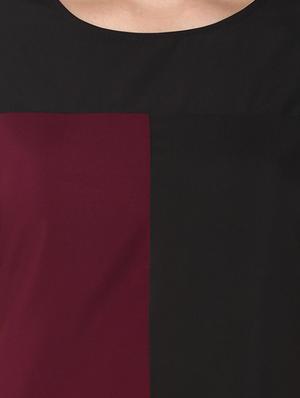 color block straight kurta - 16001696 - Standard Image - 4