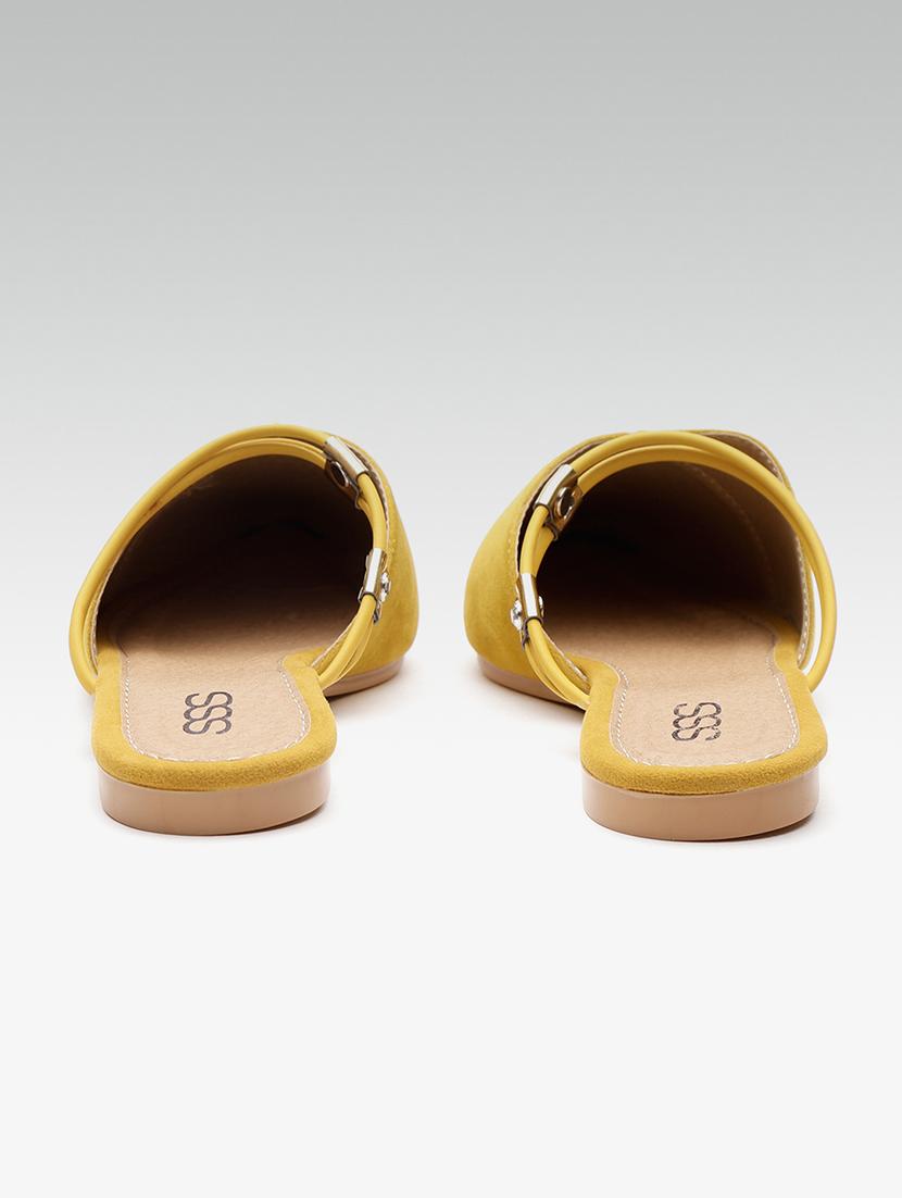 yellow slip on mules - 16002109 - Zoom Image - 4