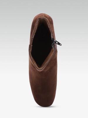 brown ankle zipper boots - 16002724 - Standard Image - 4