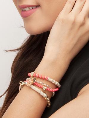 silver metal bangle bracelet - 16003471 - Standard Image - 4