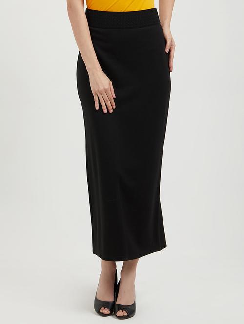 back slit pencil skirt - 16005562 - Standard Image - 1