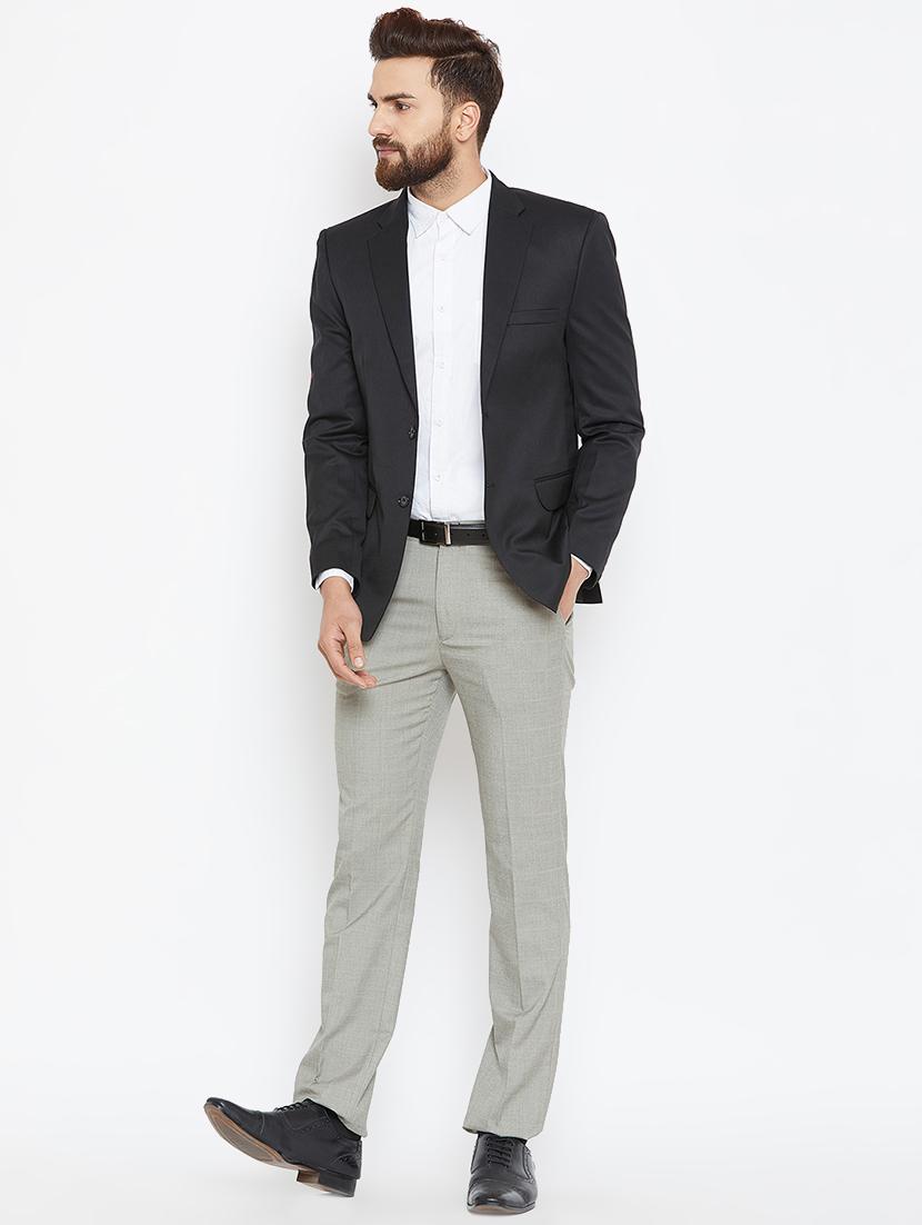 black polyester formal blazer - 16005926 - Zoom Image - 4