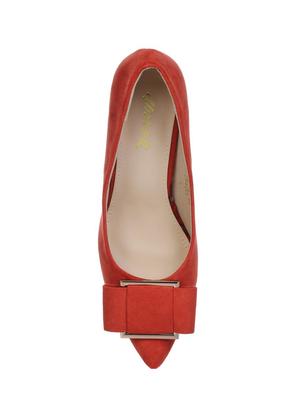 red slip on pumps - 16007319 - Standard Image - 4