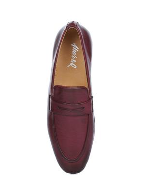 red Leather formal slip ons - 16007863 - Standard Image - 4