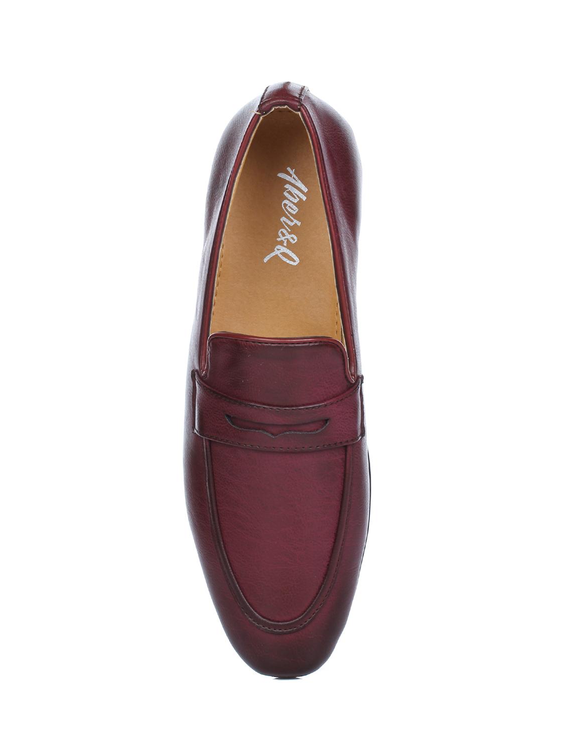 red Leather formal slip ons - 16007863 - Zoom Image - 4