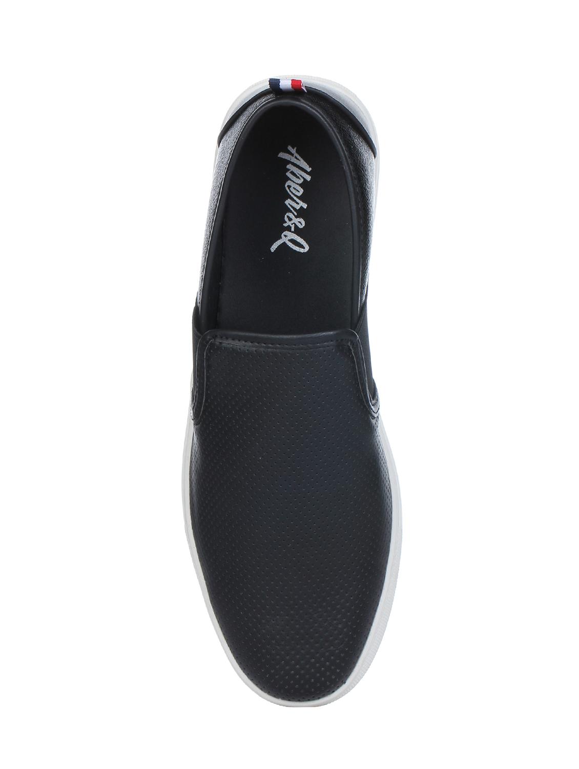 black leather casual slip ons - 16007944 - Zoom Image - 4