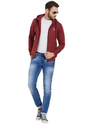 maroon solid sweatshirt - 16008024 - Standard Image - 4