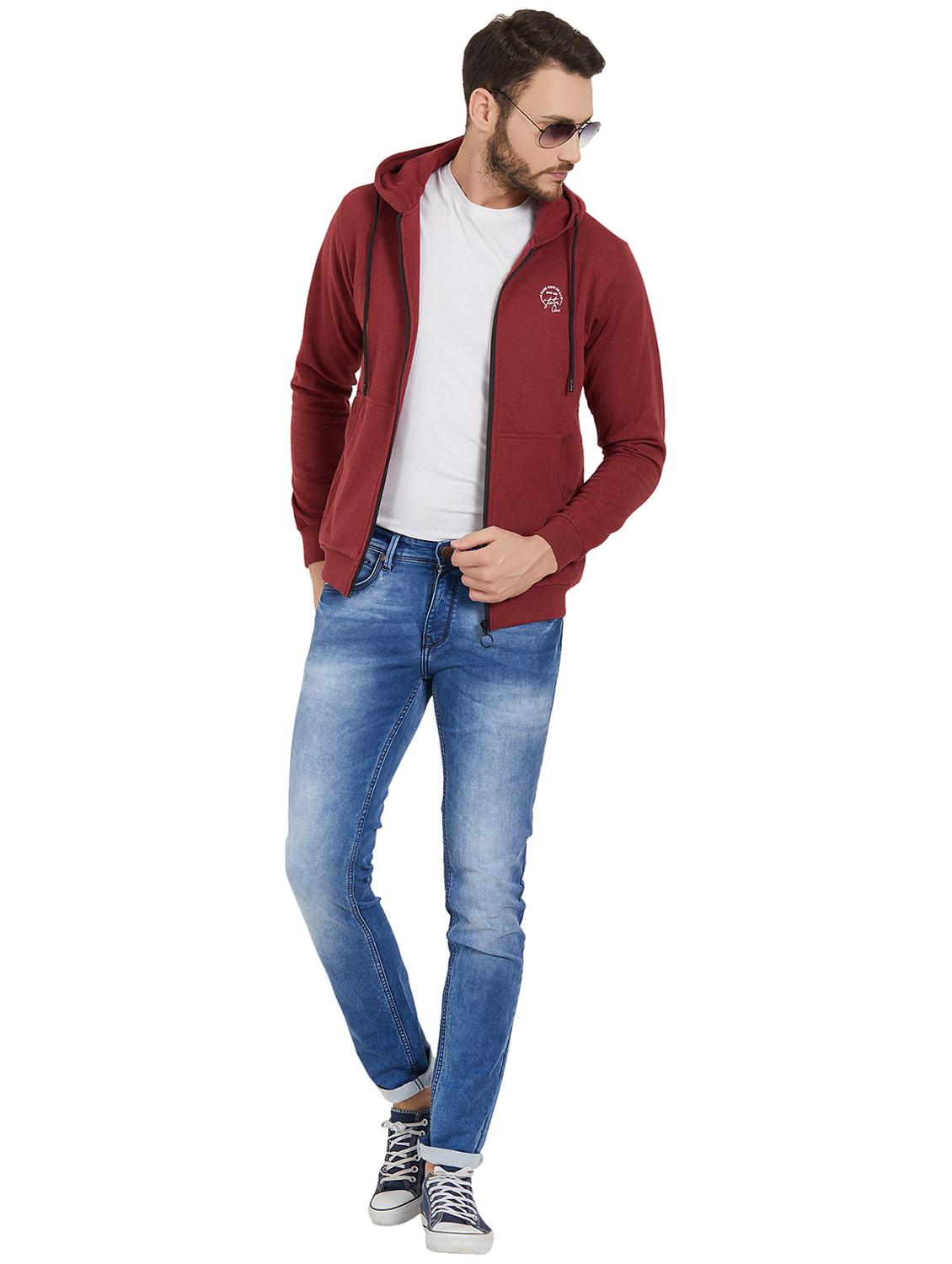 maroon solid sweatshirt - 16008024 - Zoom Image - 4