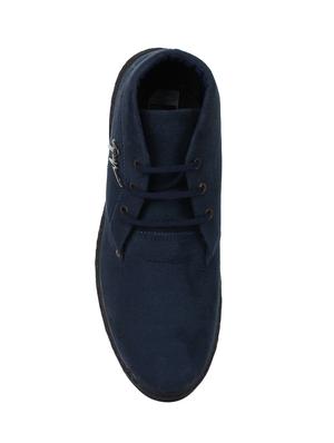 blue suede low ankle boots - 16008612 - Standard Image - 4