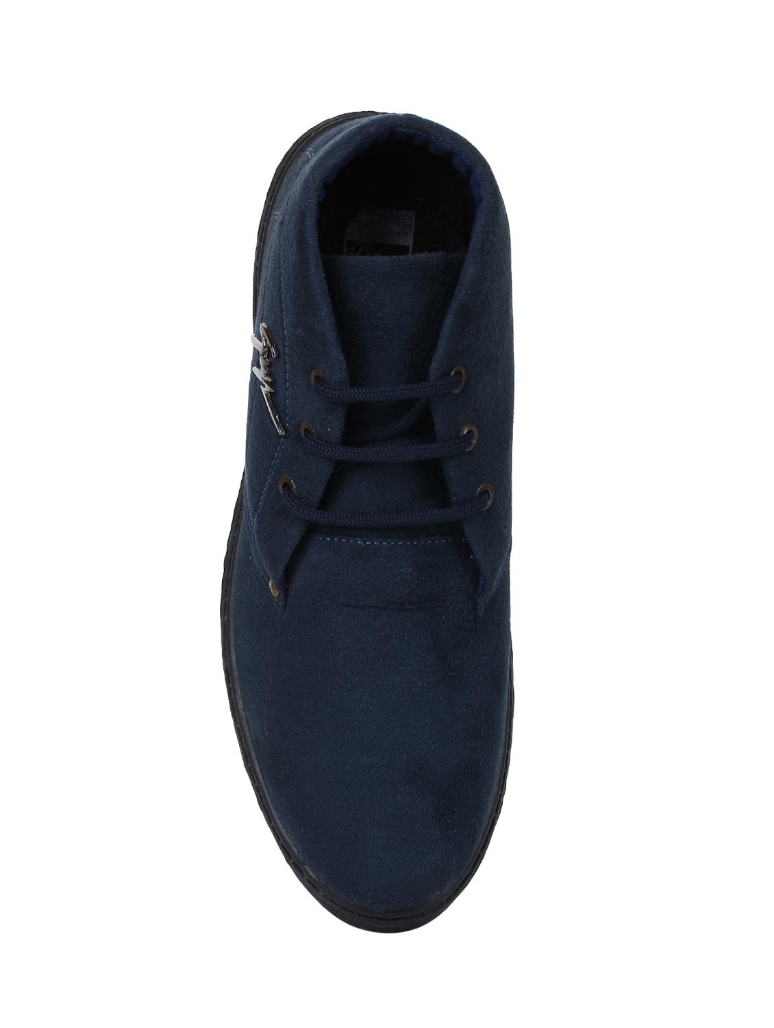 blue suede low ankle boots - 16008612 - Zoom Image - 4