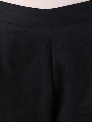 black straight tapered pant - 16009087 - Standard Image - 4