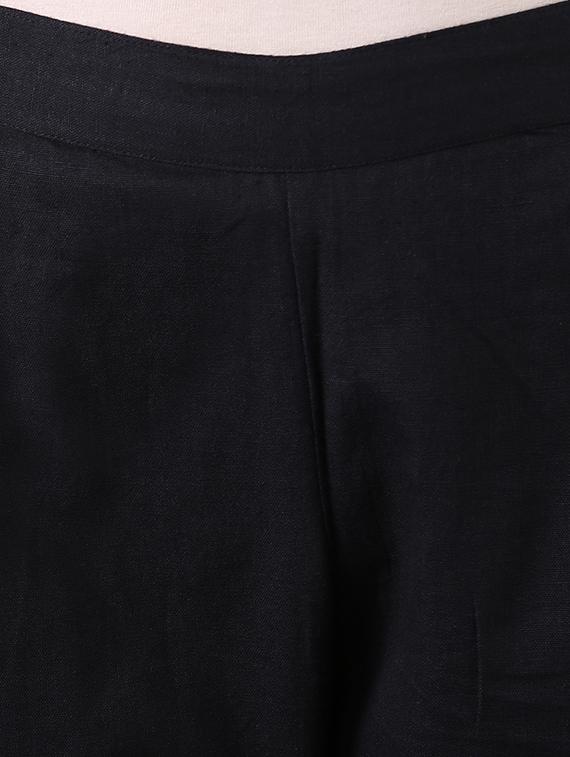 black straight tapered pant - 16009087 - Zoom Image - 4