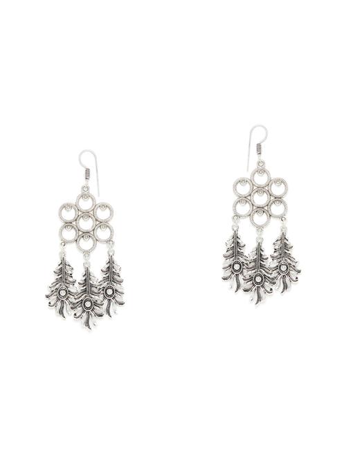 silver drop earring - 16009667 - Standard Image - 1