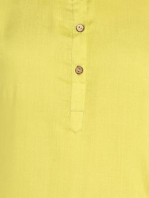 Straight solid kurta - 16011661 - Standard Image - 4