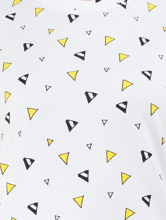 white cotton regular tee - 16011741 - Zoom Image - 4