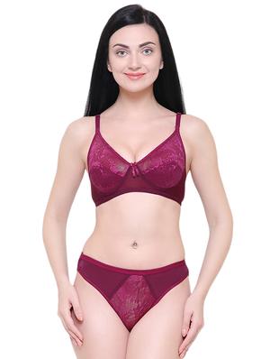Set of 2 lace detail bra and panty set - 16012303 - Standard Image - 4