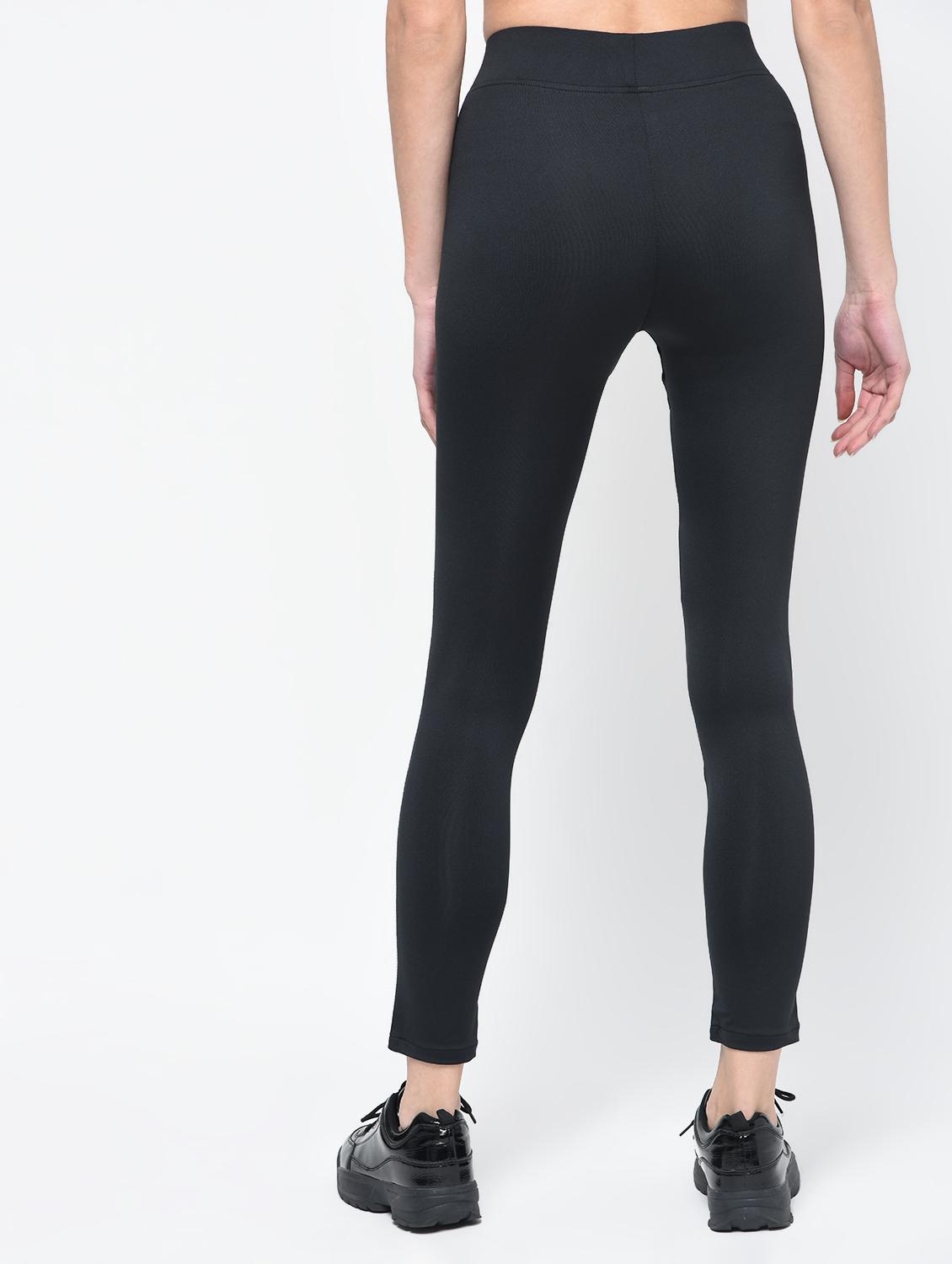 leather paneled high rise jegging - 16012396 - Zoom Image - 4