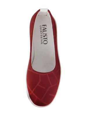 maroon synthetic slip on ballerina - 16015727 - Standard Image - 4