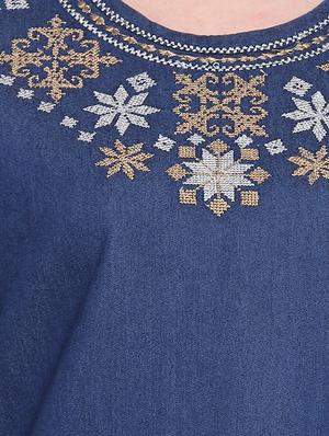 embroidered straight kurti - 16015800 - Standard Image - 4