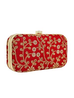 red metal box clutch - 16016817 - Standard Image - 4